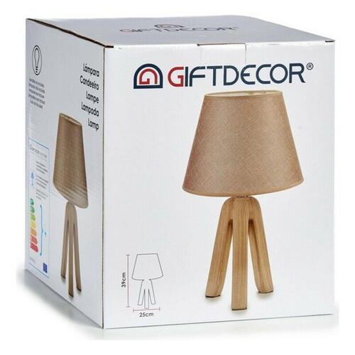 Bordlampe Keramik 25 x 39 x 25 cm Beige