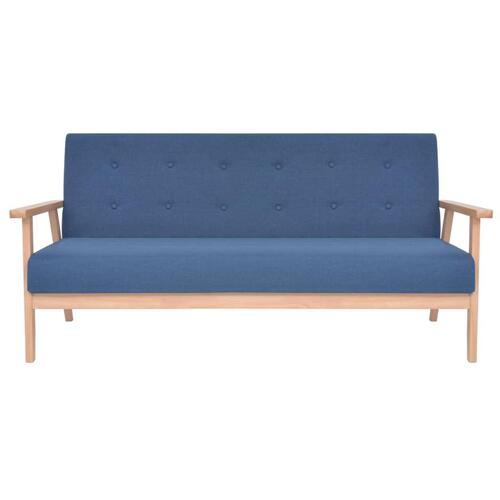 Sofasæt i 2 dele stof blå