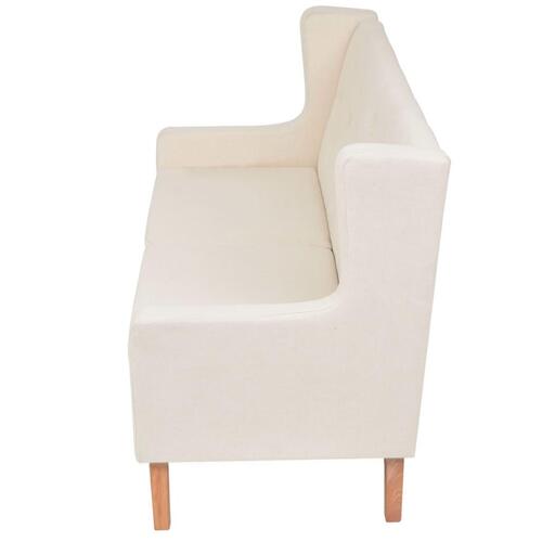 2 personers sofa stof cremehvid