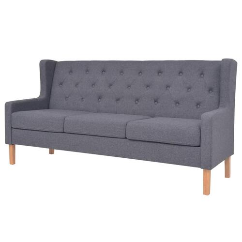 2 personers sofa stof grå