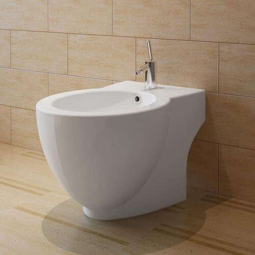 Bidet stående keramik hvid