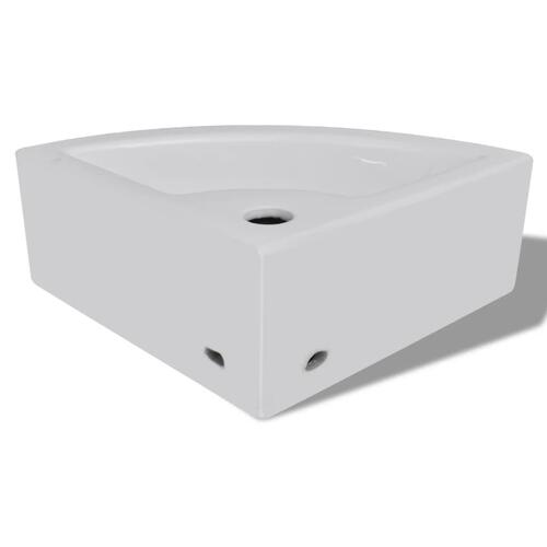 Håndvask med overløb 45 x 32 x 12,5 cm hvid