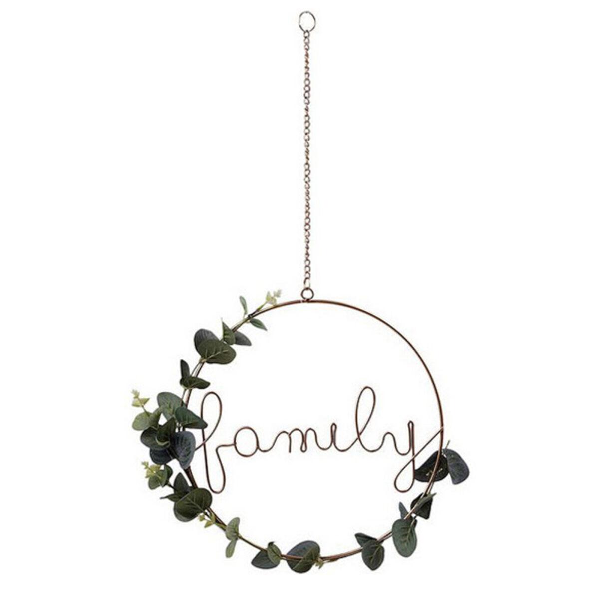 Hængende dekoration “Family” - Ø 31 cm, gylden
