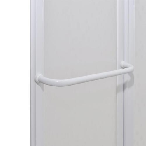 Bad Skærm 140 x 168 cm 7 Foldbare Paneler med håndklædeholder