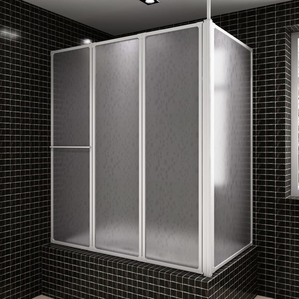 Brusevæg 70x120x137 cm L-formet 4 paneler foldbar
