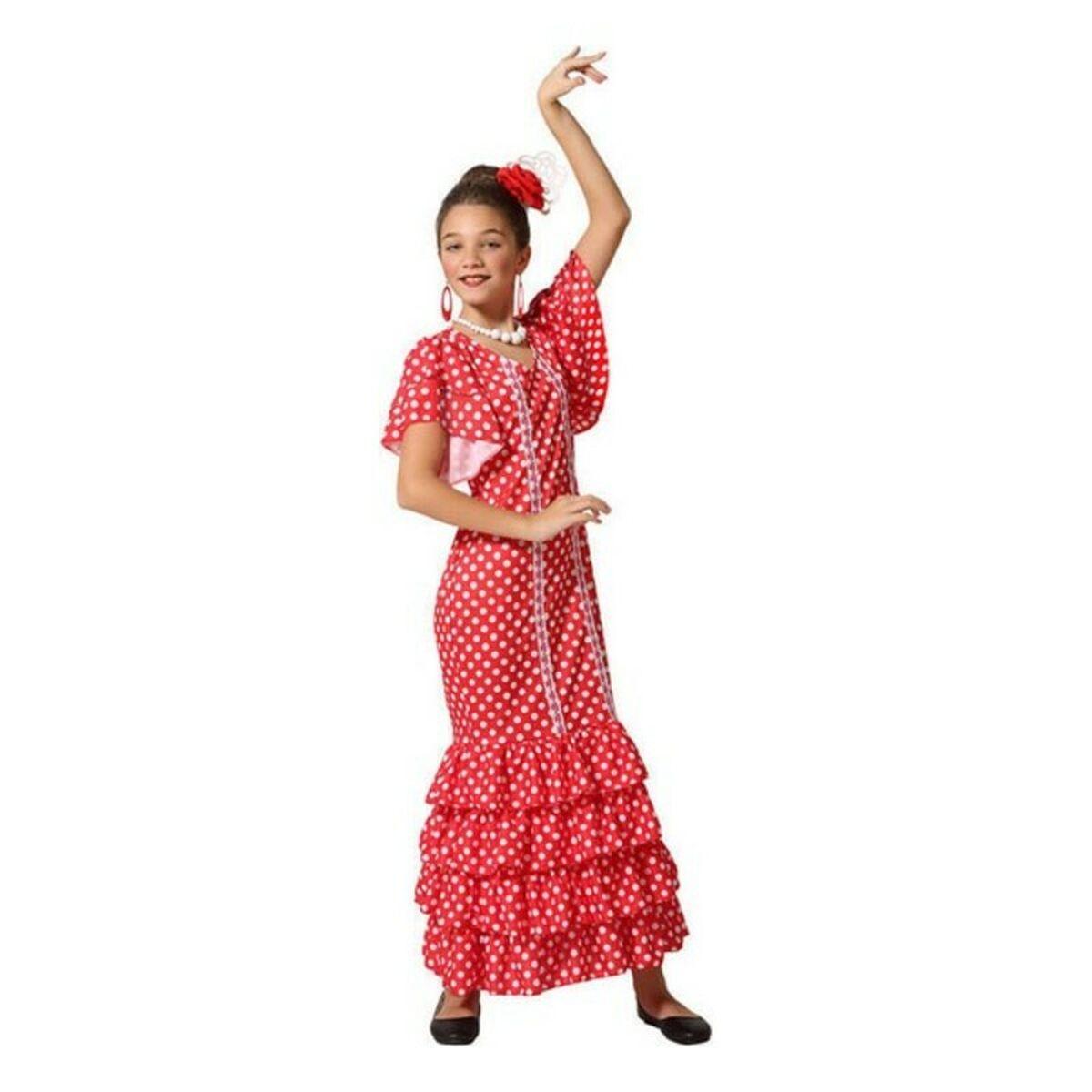 Kostume til børn Flamenco danser 5-6 år