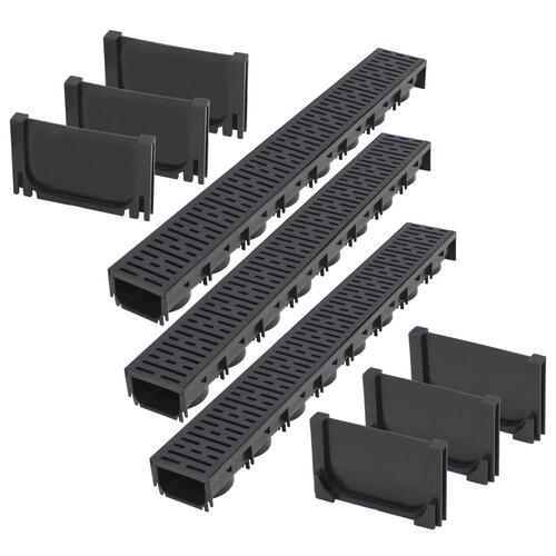 Afvandingskanaler plastik 3 m