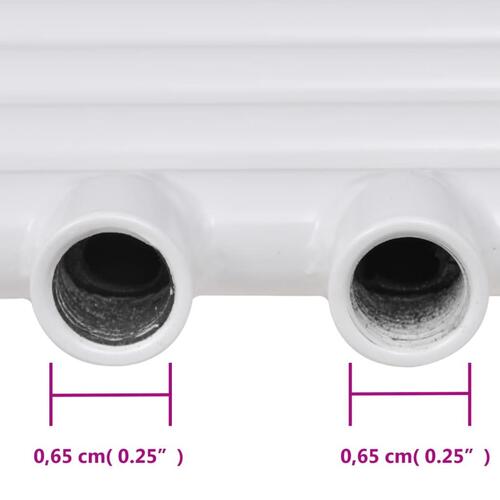 Håndklæderadiator 500x764 mm centralvarme lige