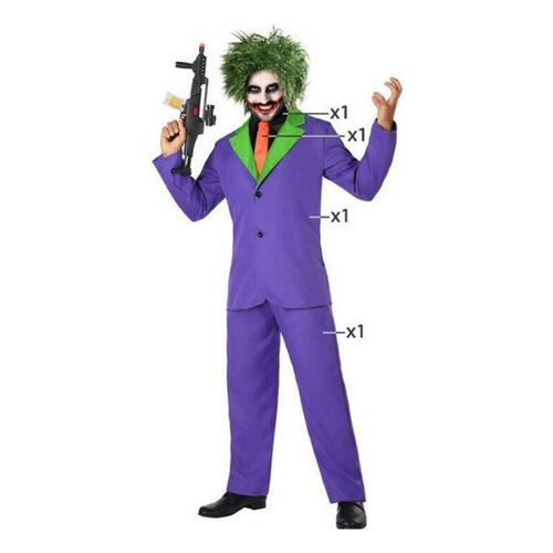 Kostume til voksne Joker Lilla Morder mand (3 Dele) M/L