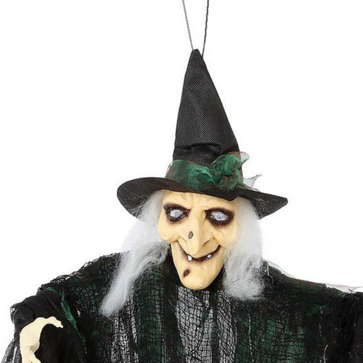 Halloween dekoration - Hængende heks, sort 110 cm