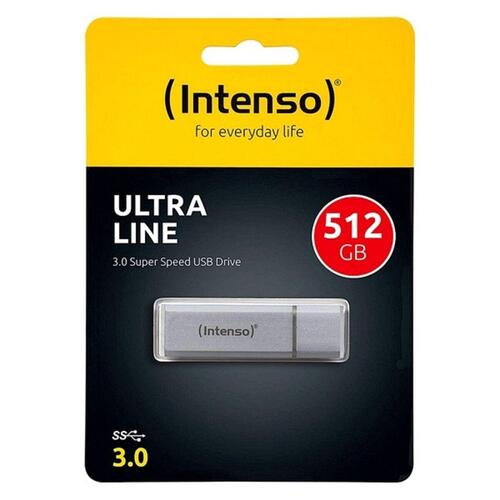 INTENSO Ultra Line USB-stick 512 GB - USB 3.0, sølv