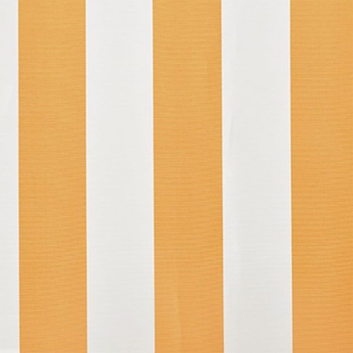 Markisedug 4x3 m solsikkegul og hvid (stel medfølger ikke)