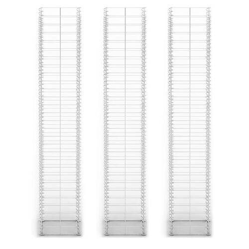 Gabionsæt 3 stk. galvaniseret ståltråd 25 x 25 x 150 cm