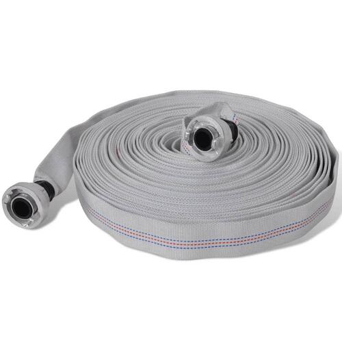 Brandslange flad 30 m med D-Storz koblinger 1 tomme