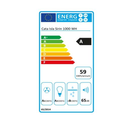 Konventions-emhætte Cata 100 cm 850 m3/h Hvid