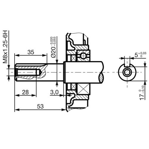 Benzinmotor 6,5 hk 4,8 kW sort