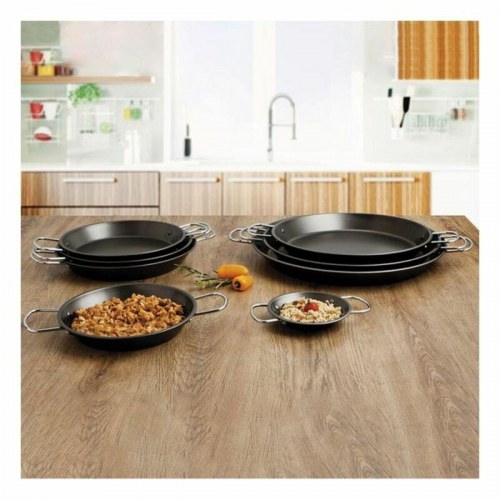 Senia paellapande i sort metal/stål - Ø 34 cm