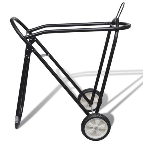 Metal Sammenfoldelig Saddle Rack med hjul