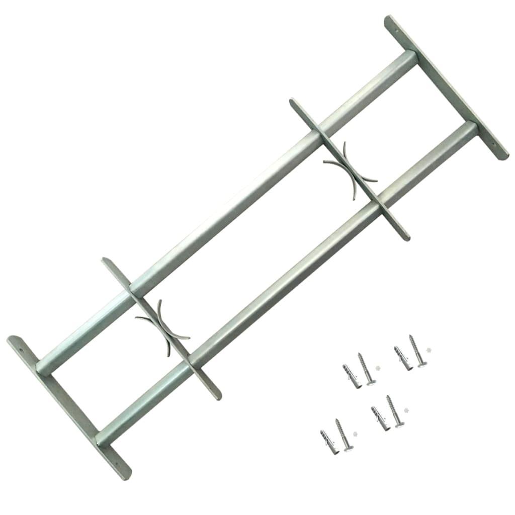 Justérbart gitter til vinduer m. 2 tværstænger 700-1050 mm