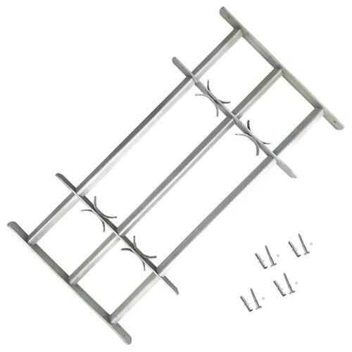 Justérbart gitter til vinduer m. 3 tværstænger 700-1050 mm