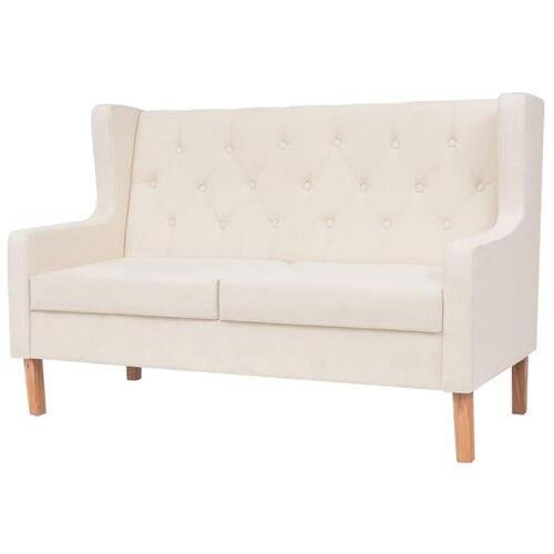 3 personers sofa stof cremehvid