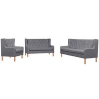 3 personers sofa stof grå