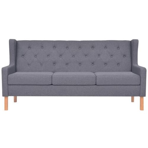 3 personers sofa stof grå