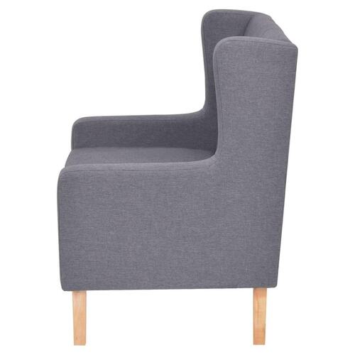3 personers sofa stof grå