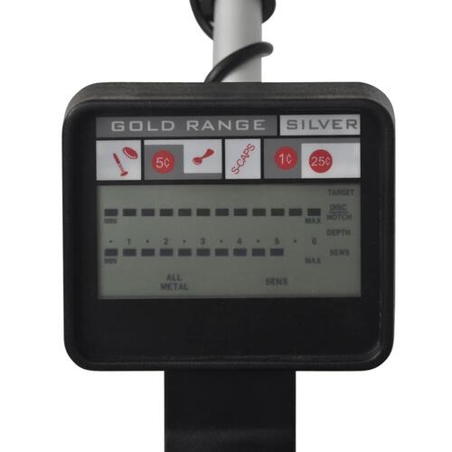 Metaldetektor 20 cm søgedybde 300 cm LCD-display