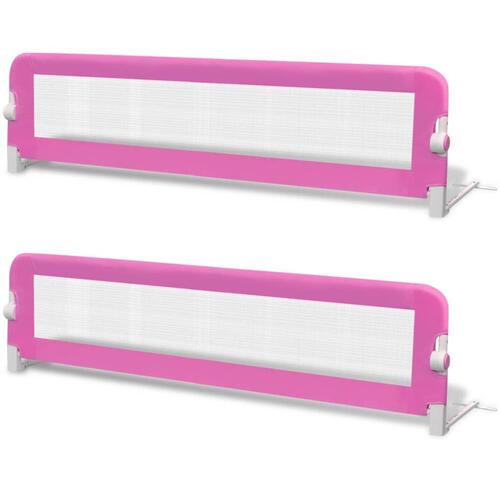 Sengehest til børn 2 stk. 150 x 42 cm pink
