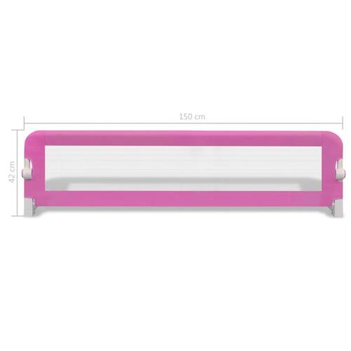 Sengehest til børn 2 stk. 150 x 42 cm pink
