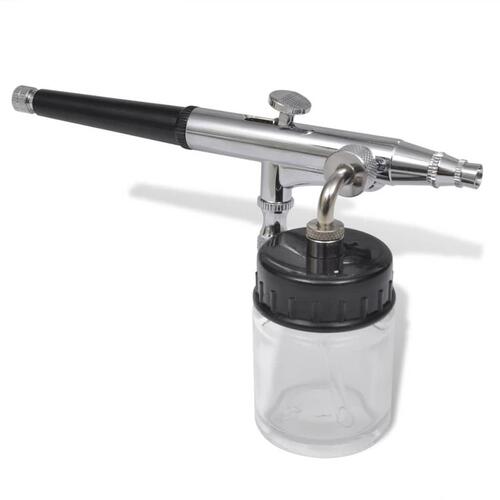 Airbrush-sæt med glasbeholder 0,2 / 0,3 / 0,5 mm dyser