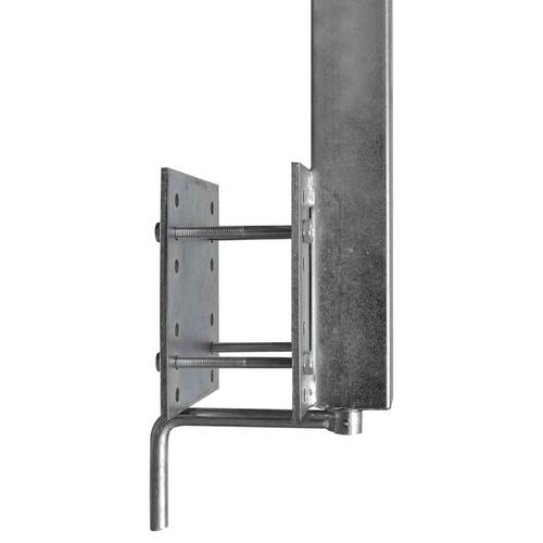 Stævnstøttesæt med dobbelthjul til bådtrailer 2 stk. 59-84 cm