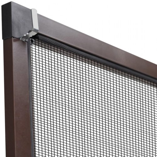 Insektnet til vinduer 130 x 150 cm brun