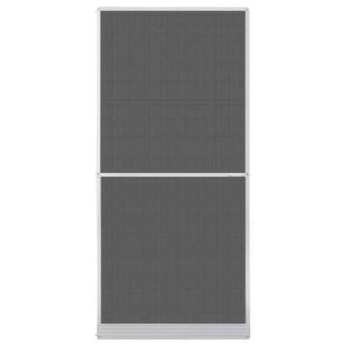 Hængslet insektnet til dør 100x215 cm hvid
