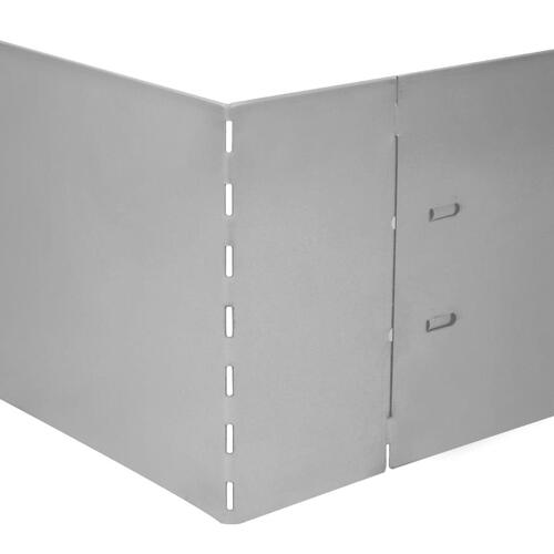 Fleksibel bedkant 5 stk. 100x14 cm galvaniseret stål