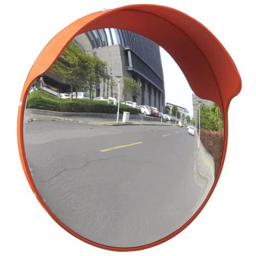 Konvekst trafikspejl PC plast orange 45 cm udendørs