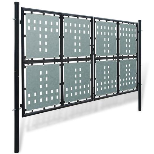 Hegnslåge enkeltdørs 300x200 cm sort