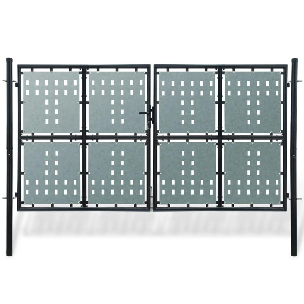 Hegnslåge enkeltdørs 300x250 cm sort