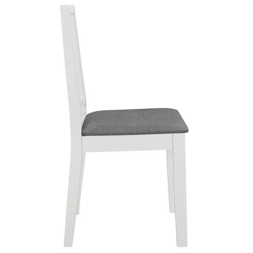Spisebordssæt 5 dele MDF hvid