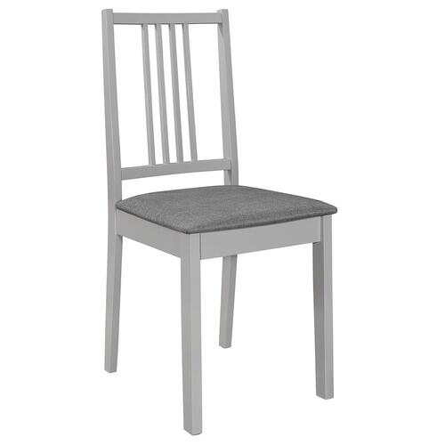Spisebordssæt 5 dele MDF grå