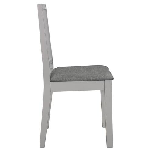 Spisebordssæt 5 dele MDF grå