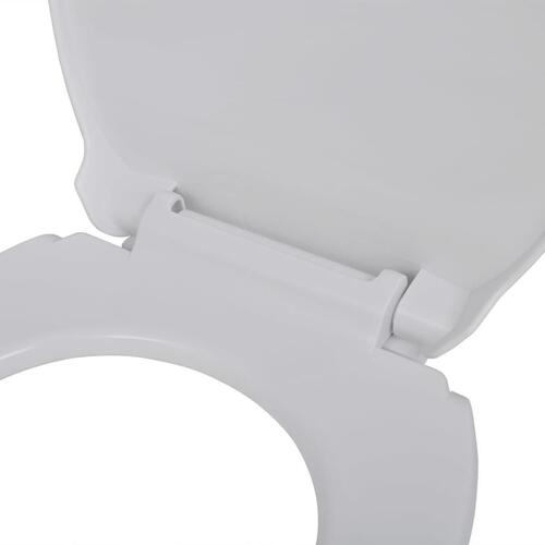 Soft close-toiletsæde oval hvid