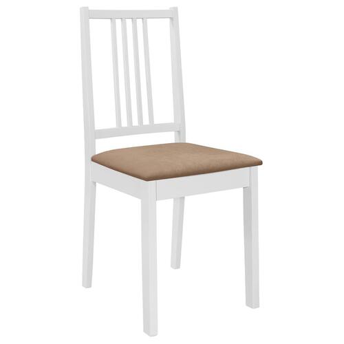 Spisebordssæt 5 dele MDF hvid