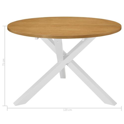 Spisebordssæt 5 dele MDF hvid
