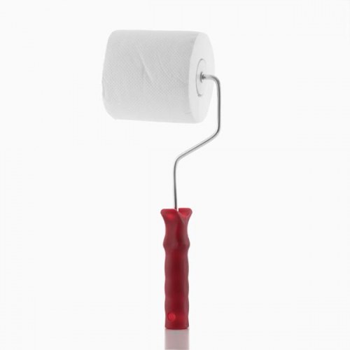 Toiletpapir med rulle - sjov gave og prank