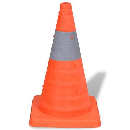 5 sammenklappelige trafikkegler 42 cm