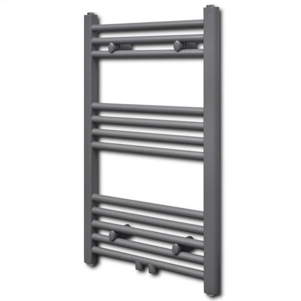 Håndklæderadiator 500x764 mm centralvarme lige grå