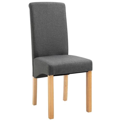 Spisebordsstole 6 stk. stof grå