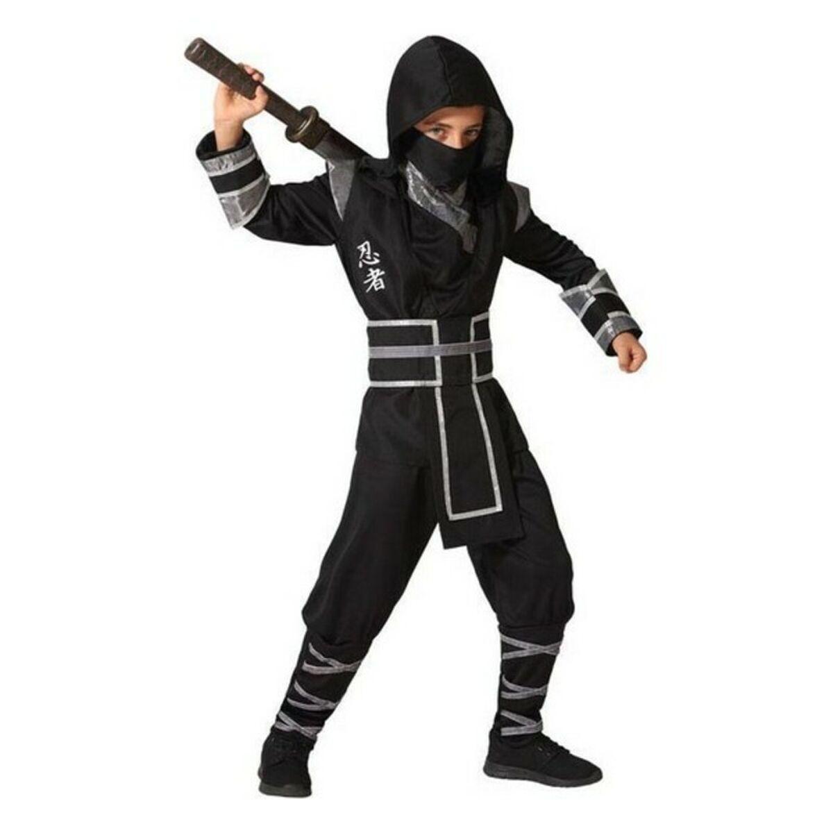 Kostume til børn Ninja 5-6 år